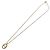 Collana Pendente Rotondo Christian Dior CD in Metallo e Cristalli D'oro
