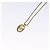 Collana Pendente Rotondo Christian Dior CD in Metallo e Cristalli D'oro - vista 4