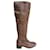 Botas Prada de cuero marrón Castaño