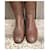 Botas Prada de cuero marrón Castaño - vista 3
