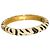 Bracciale rigido in smalto con stampa zebra bianco e nero KENNETH JAY LANE Multicolore