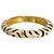 Bracciale rigido in smalto con stampa zebra bianco e nero KENNETH JAY LANE Multicolore - vista 3