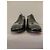 Christian Louboutin Greggo Scarpe Stringate in Pelle Nera Nero - vista 3