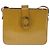 Céline Celine Vintage Circle Logo Leather Small Cammello