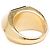 Saint Laurent Bague Chevaliere TDD54 Onyx Opyum Signet Ring US7 YSL Doré - vue 3