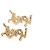 Saint Laurent YSL Cassandre Ohrringe aus goldenem Metall - Ansicht 2
