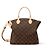 Borsa a mano Louis Vuitton Neo Lockit MM Marrone in Tela