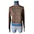 Louis Vuitton Rollkragenpullover Monogramm LV Braun Seide  - Ansicht 1