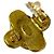 Vintage Coco Mark Motiv Gold Clip Ohrringe von CHANEL - Ansicht 2