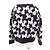 Céline Celine×Amy Dorian Künstler Jacquard Strick Schwarz - Ansicht 3