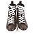 Sneakers Alte in Pelle Louis Vuitton Marrone Nero - vista 4