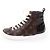 Sneakers Alte in Pelle Louis Vuitton Marrone Nero - vista 5