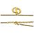Collana Choker Pendente Logo CD Vintage Christian Dior D'oro - vista 3