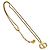 Collana Choker Pendente Logo CD Vintage Christian Dior D'oro - vista 4