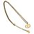 Collana Choker Pendente Logo CD Vintage Christian Dior D'oro - vista 5