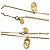 Set di collana con logo CD placcato oro Christian Dior D'oro - vista 2