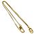 Set di collana con logo CD placcato oro Christian Dior D'oro - vista 4