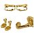 Set di collana con logo CD placcato oro Christian Dior D'oro - vista 5
