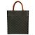 Céline Borsa in pelle Cabas verticale CELINE Marrone Nero - vista 3