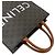 Céline Borsa in pelle Cabas verticale CELINE Marrone Nero - vista 4