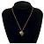 Collana con motivo a cuore Coco Mark di Chanel Nero D'oro