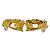 Orecchini a clip vintage Coco Mark Lava di Chanel D'oro - vista 3