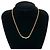 Collana Vintage CD Logo con Strass Christian Dior D'oro