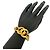 Bracciale a Catena Vintage Coco Mark di Chanel D'oro