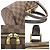Bolso Louis Vuitton Damier Rivera MM Castaño - vista 4