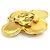Spilla in metallo dorato Coco Mark di CHANEL D'oro - vista 3