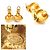 Orecchini in metallo con clip Coco Mark di Chanel D'oro - vista 5