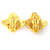 Orecchini a clip in oro Chanel Coco Mark D'oro - vista 4