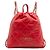 Chanel 22 Rucksack aus rotem gestepptem glänzendem Kalbsleder Large