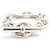 Hermès Bracciale Charm Chaine d'Ancre TGM Hermes Argento - vista 2