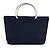 Chanel Navy Polyamid Tote-Handtasche Marineblau - Ansicht 2