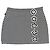 Minigonna Moschino Jeans a scacchi bianco e nero