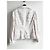 Blazer Moschino Jeans Blanco y Negro de Algodón - vista 4