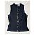 Blusa preta Thierry Mugler com detalhes de pérolas e renda Preto - vista 3