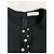 Blusa preta Thierry Mugler com detalhes de pérolas e renda Preto - vista 4