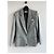 Blazer Valentino Garavani en laine pied de poule bleu clair Gris - vue 10