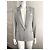 Blazer Valentino Garavani en laine pied de poule bleu clair Gris - vue 3