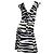 Valentino Garavani Kleid mit Zebra-Print Schwarz Weiß