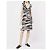 Valentino Garavani Kleid mit Zebra-Print Schwarz Weiß - Ansicht 2