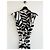 Valentino Garavani Kleid mit Zebra-Print Schwarz Weiß - Ansicht 4