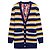 Gucci Gestreifte Strickjacke Blau Wolle