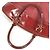 Borsa Tote Louis Vuitton Suhali Lockit MM in Rosso Tanami - vista 10