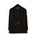 Chanel 1990 Giacca Gonna FR42 Classico Nero CC Set Fine Anni '80 UK14 US12