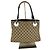 Borsa a spalla Gucci in tela / pelle marrone 276