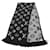 Louis Vuitton Echarpe Logomania Shine Scarf Black Silvery Silk Wool  ref.2551011