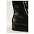 Balmain Schwarze Leder-Bikerstiefel - Ansicht 3